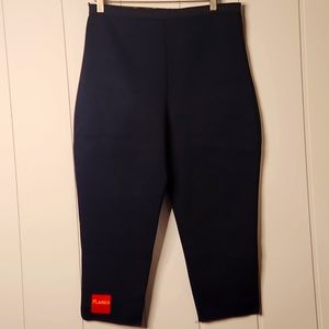 Black neoprene cellu-lite technology highrise Capri Fire Safe Pants